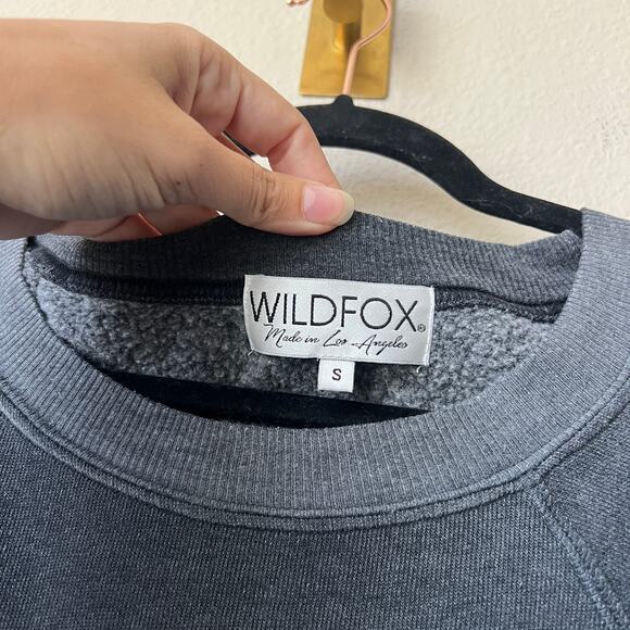 Wildfox Heart Star Sweatshirt in Charcoal Size S - Picture 4 of 6